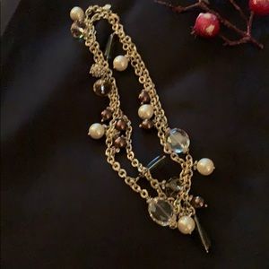 Stella & Dot multi charm Necklace